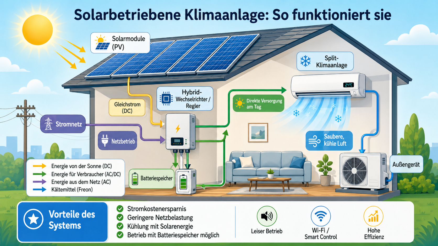 Solar-Klimaanlage: Funktionsweise, Kosten und Förderung in Deutschland - 1