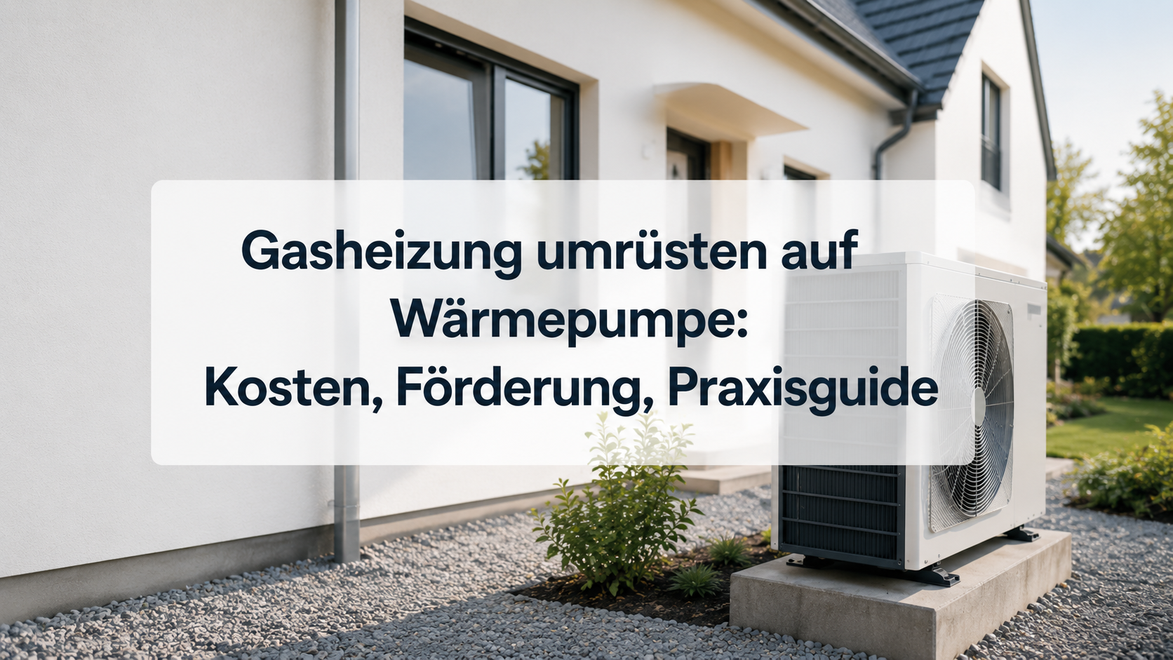 Gasheizung umrüsten auf Wärmepumpe: Kosten, Förderung, Praxisguide