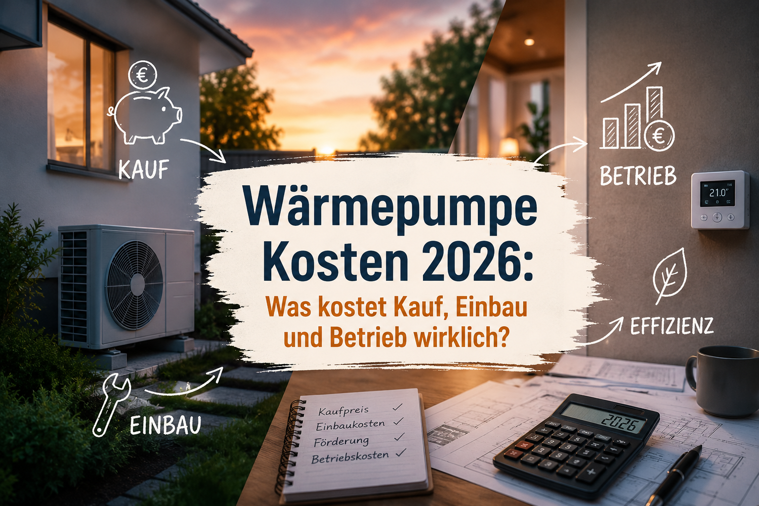 Wärmepumpe Kosten 2026: Was kostet Kauf, Einbau und Betrieb wirklich?
