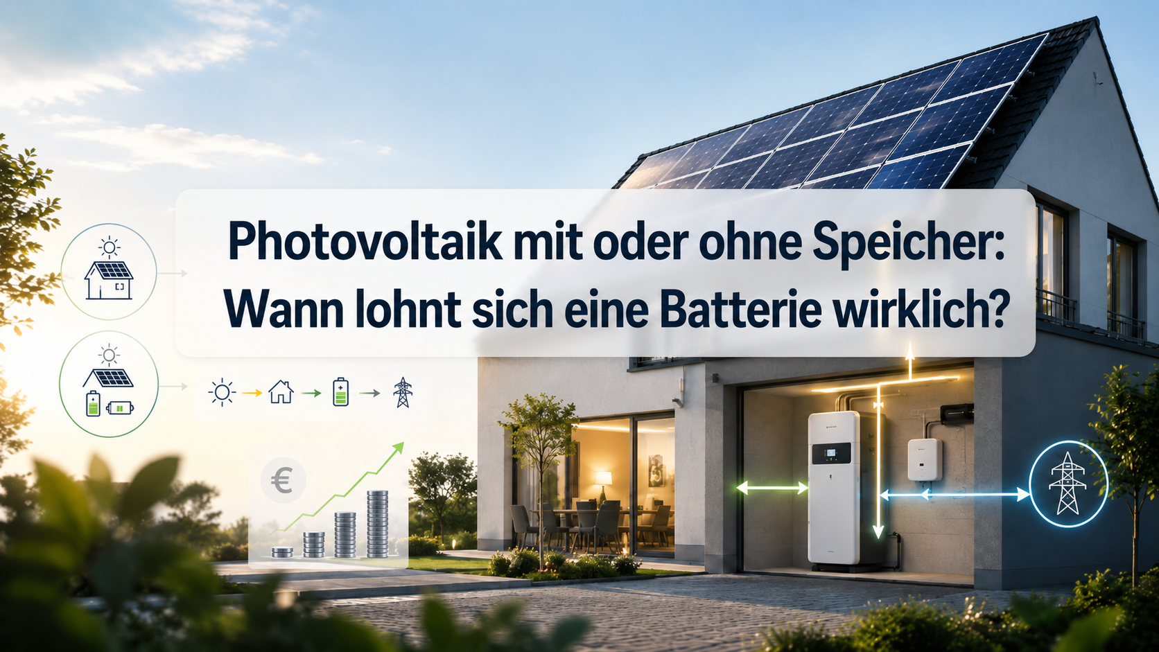 Photovoltaik mit oder ohne Speicher: Wann lohnt sich eine Batterie wirklich?