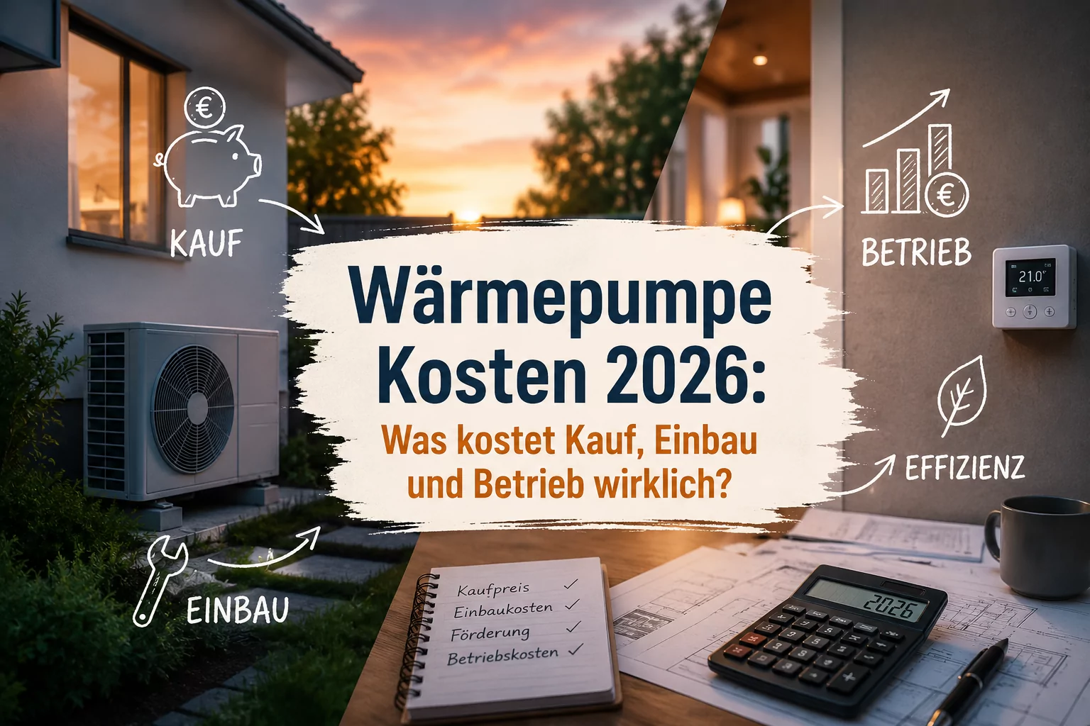 Wärmepumpe Kosten 2026: Was kostet Kauf, Einbau und Betrieb wirklich?